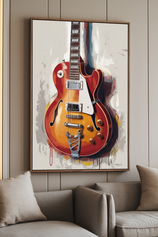 Music-Themed Wall Art Guitar: Show Off Your Favorite Instrument