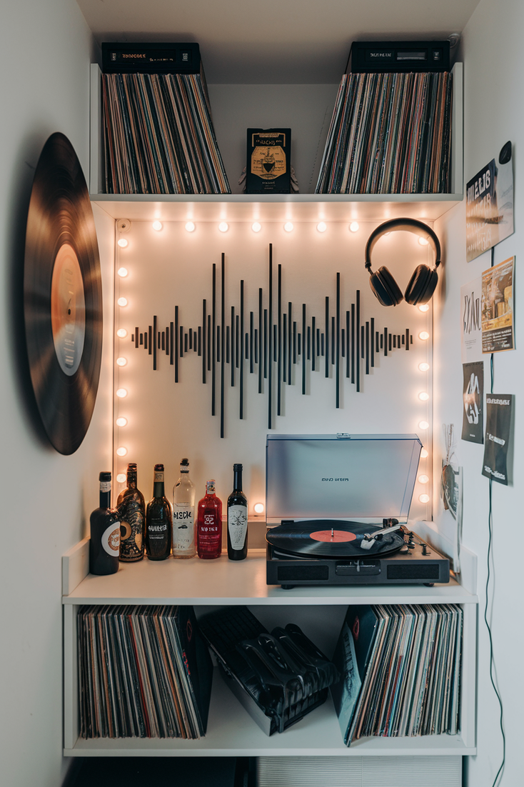 Music-Themed Home Bar Decor Essentials