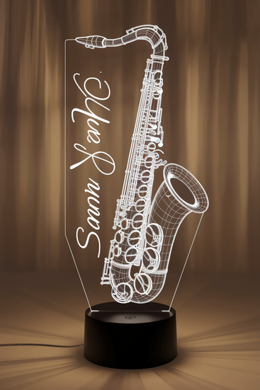 Saxophone Shaped LED Lamp