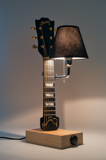 Lamp in a Shape of a Guitar Neck