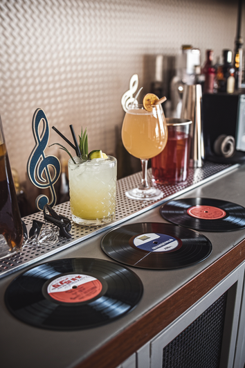 Music-Themed Home Bar Decor Essentials