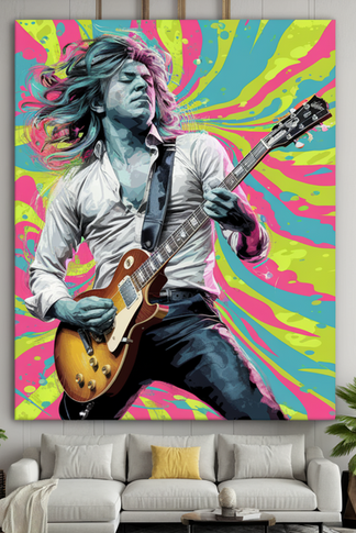 Music-Themed Wall Art Hanging: A Bold Focal Point