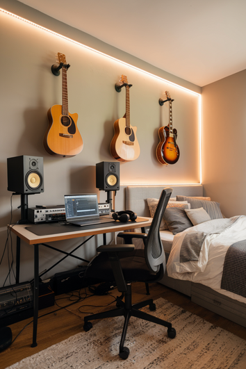Bedroom Music Studio Design Ideas