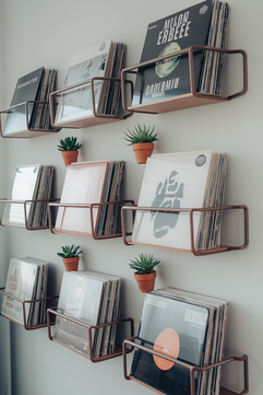 music vinyl record wall