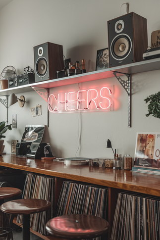 Music-Themed Home Bar Decor Essentials