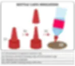 Bottle caps irrigation weed plants