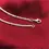 Thumbnail: Thin Stamped Silver Plated Shiny Chains Anklet for Women