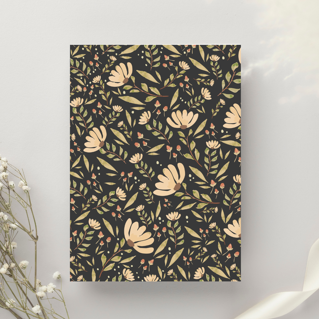 Antique Flowers Everyday Journal