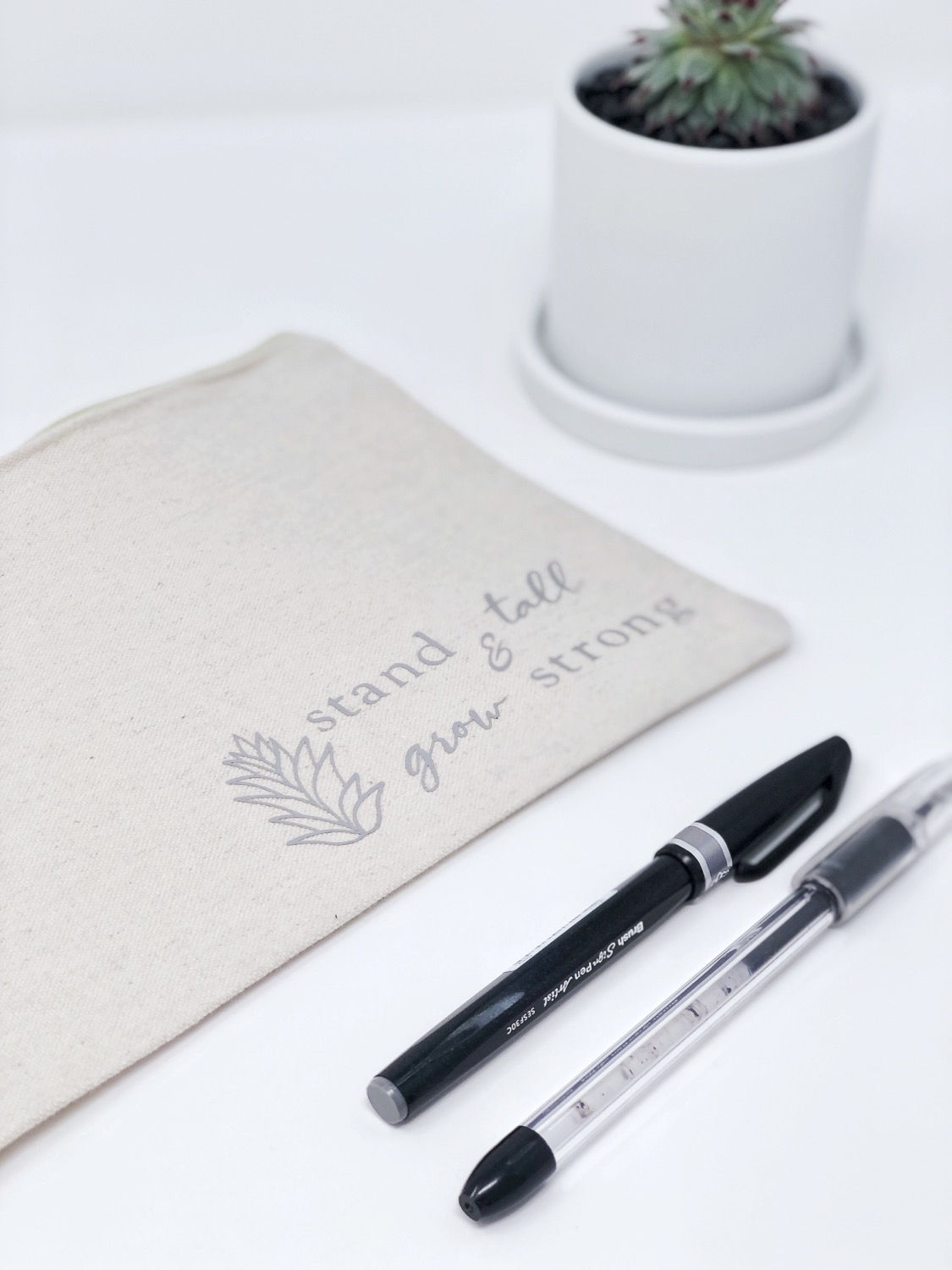 Stand tall & grow strong - Zippered Pouch