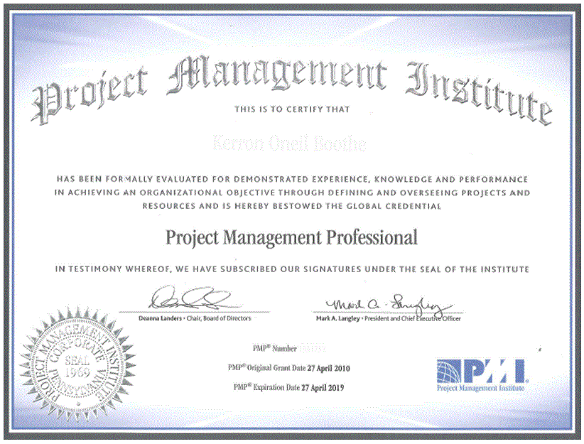 Get certified as a Project Management Professional (PMP)