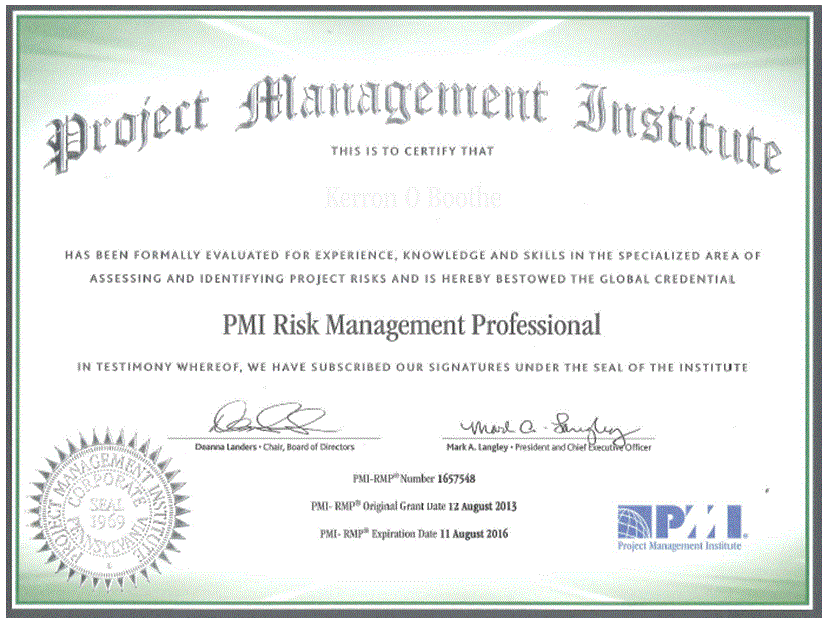 Get certified as a Risk Management Professional (PMI-RMP)