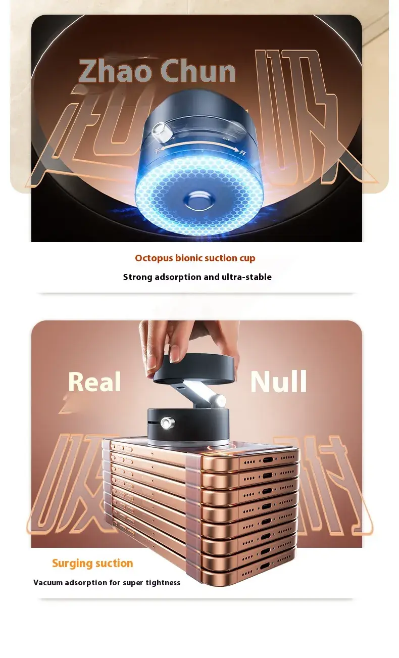 Miniatura: Magnetic Foldable Phone Holder with Suction Cup