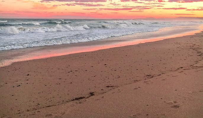 Sunset on the beach