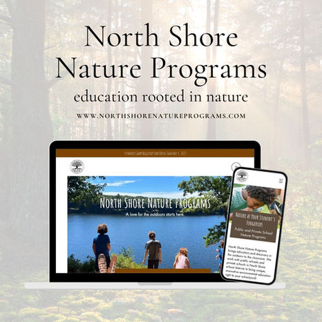 North Shore Nature Programs website mockup