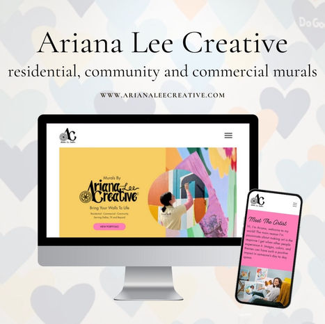 Ariana Lee Creative website mockup