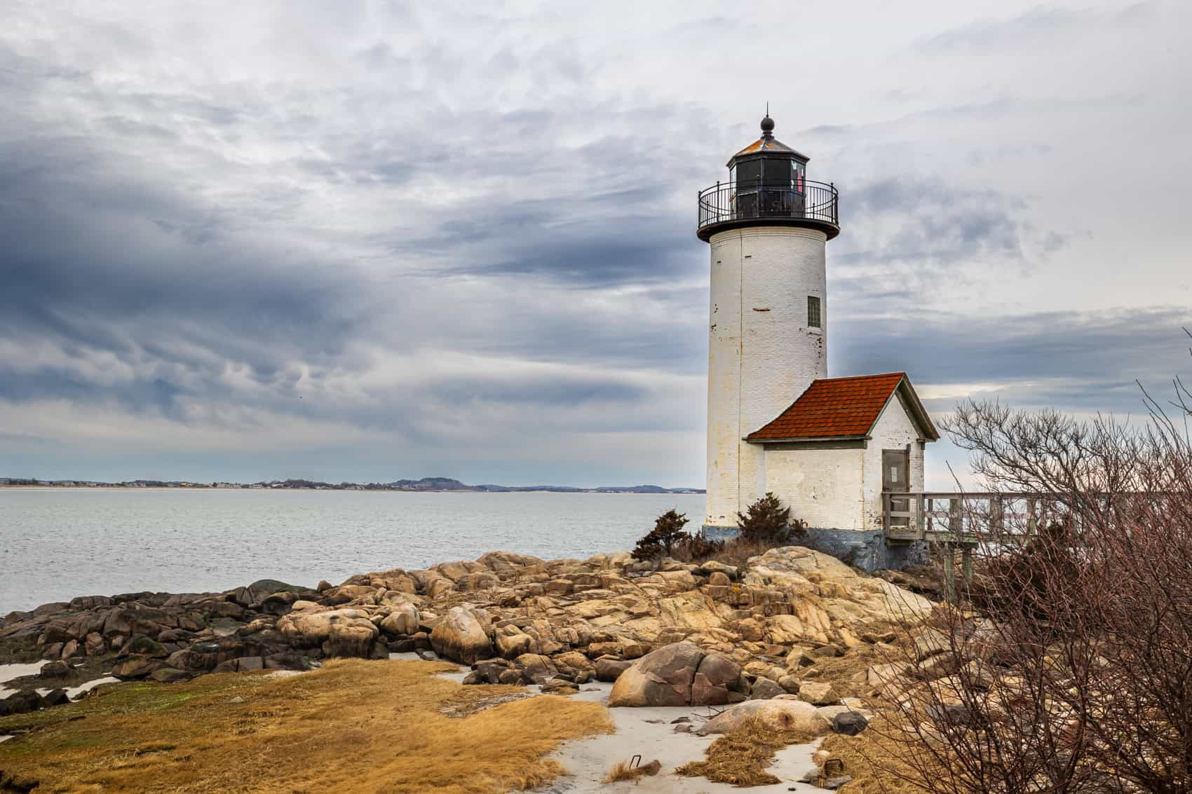 old lighthouse on Annisquam River, Gloucester, MA
