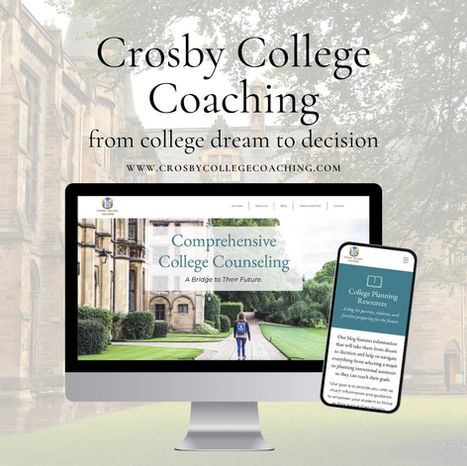 Crosby College Coaching website mockup