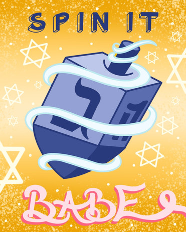 Ariana Lee Creative Chanukkah card design