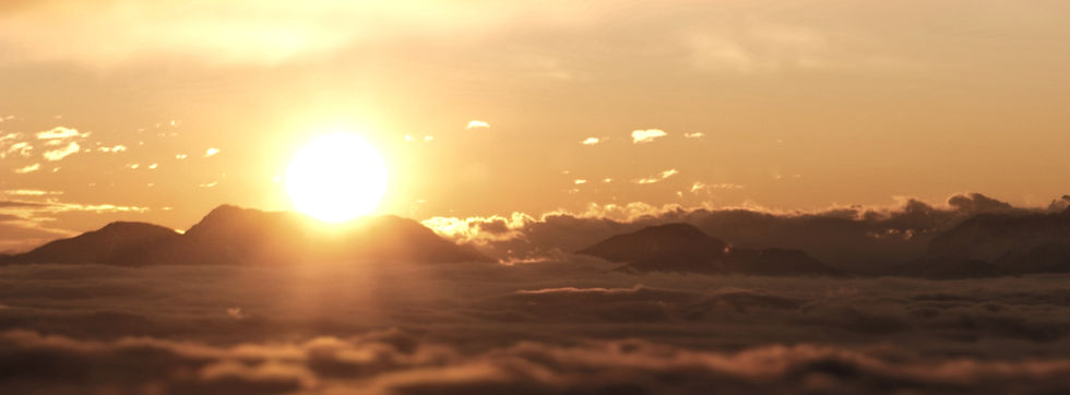 Sun rising over the nountains
