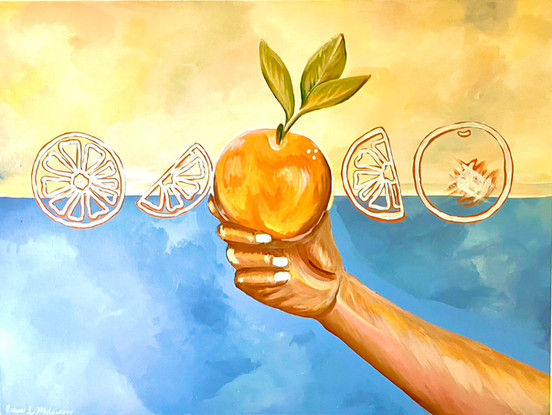 Ariana Lee Creative painting called "A ripe idea"