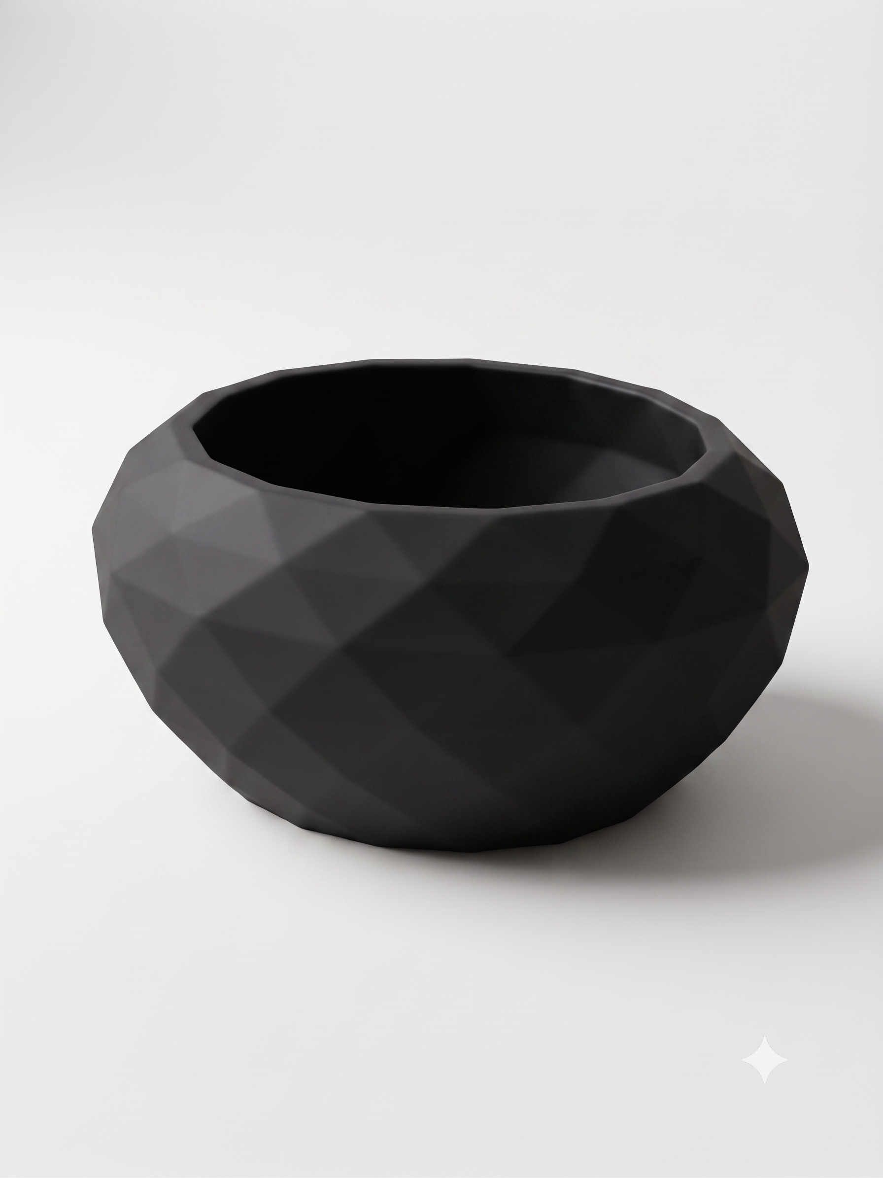 Maceta Achatada Low Poly | Tridea Diseño Botánico
