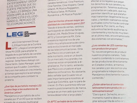 DIANA VARÓN: “MÉXICO ES EL PAÍS QUE TIENE MÁS POSIBILIDADES DE DESARROLLO PARA LOS CANALES DE LEG”
