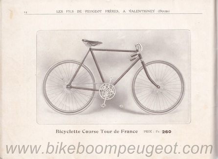 Cycles1900 vélo ancien Peugeot 1910 course racer old bike bicycle bici antica lion valentigney tour de france eroica classic catalogue