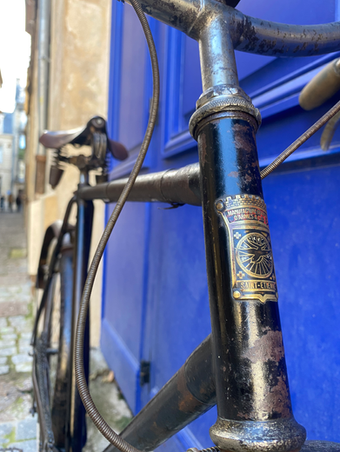 Cycles1900 Zyklen 1900 altes Fahrrad altes Fahrrad Bici Antica Manufrance Hirondelle Retro Directe System altes Fahrrad Sammlung selten Frankreich Saint Etienne