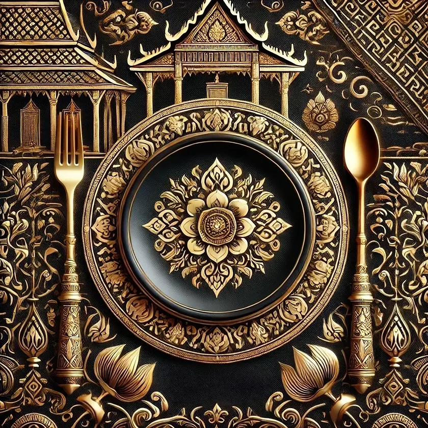 DALL·E 2025-01-26 16.28.48 - A perfected and luxurious Thai-themed design for table reserv