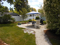 Sip your coffee on our patio.