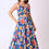 Thumbnail: Vibrant co-ord set with bold multicolor floral print and flowy skirt