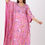 Thumbnail: Floral kaftan dress with hand-embroidery on the yoke