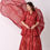 Thumbnail: Hand-embroidered floral peplum kali kurti blouse paired with lehenga & dupatta