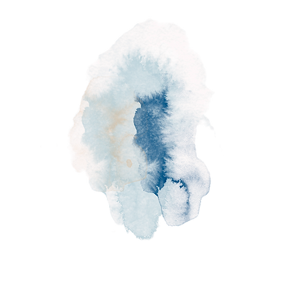 Aquarell in Blautönen
