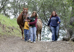 heading down to ride