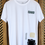 Thumbnail: Handcrafted Decorative Patchwork Elements added to sourced 100% Cotton T-Shirt White