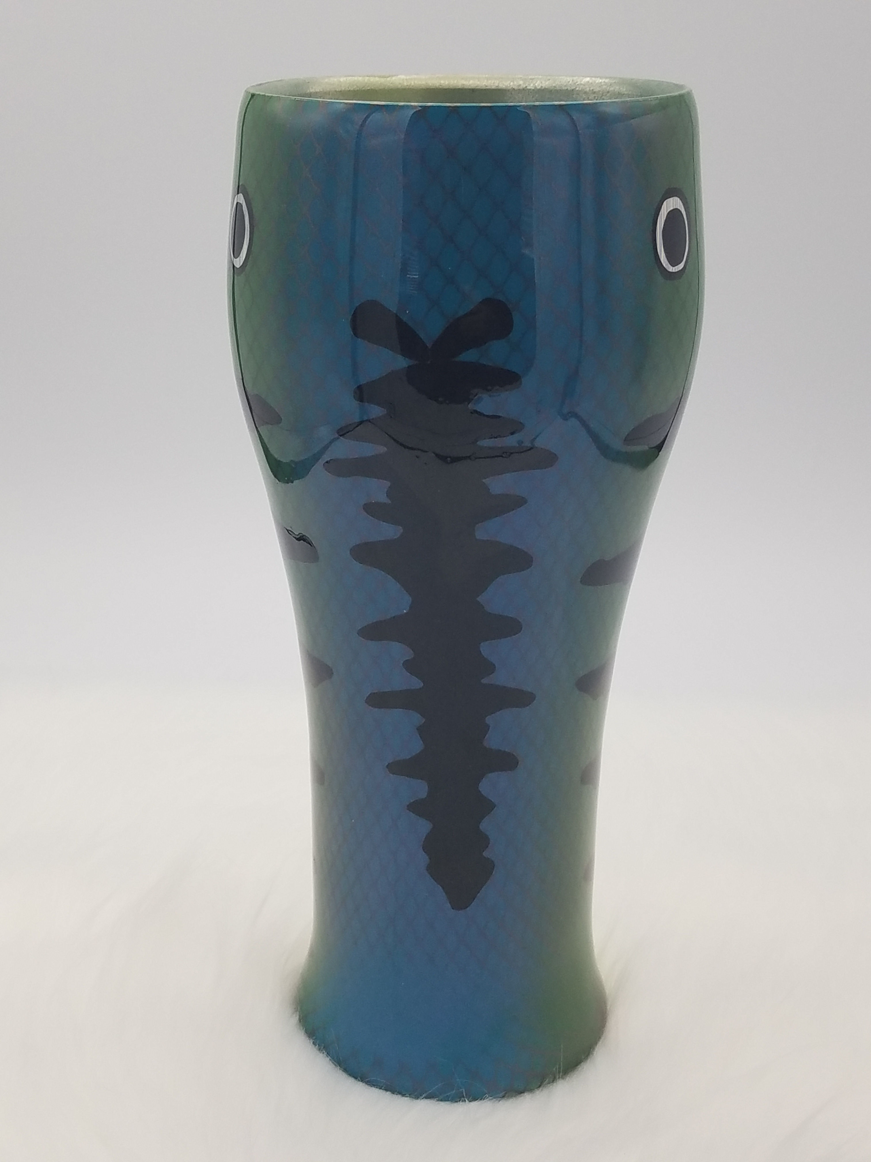 24 oz. Fishing Lure Pilsner Double Walled Stainless Steel Tumbler 