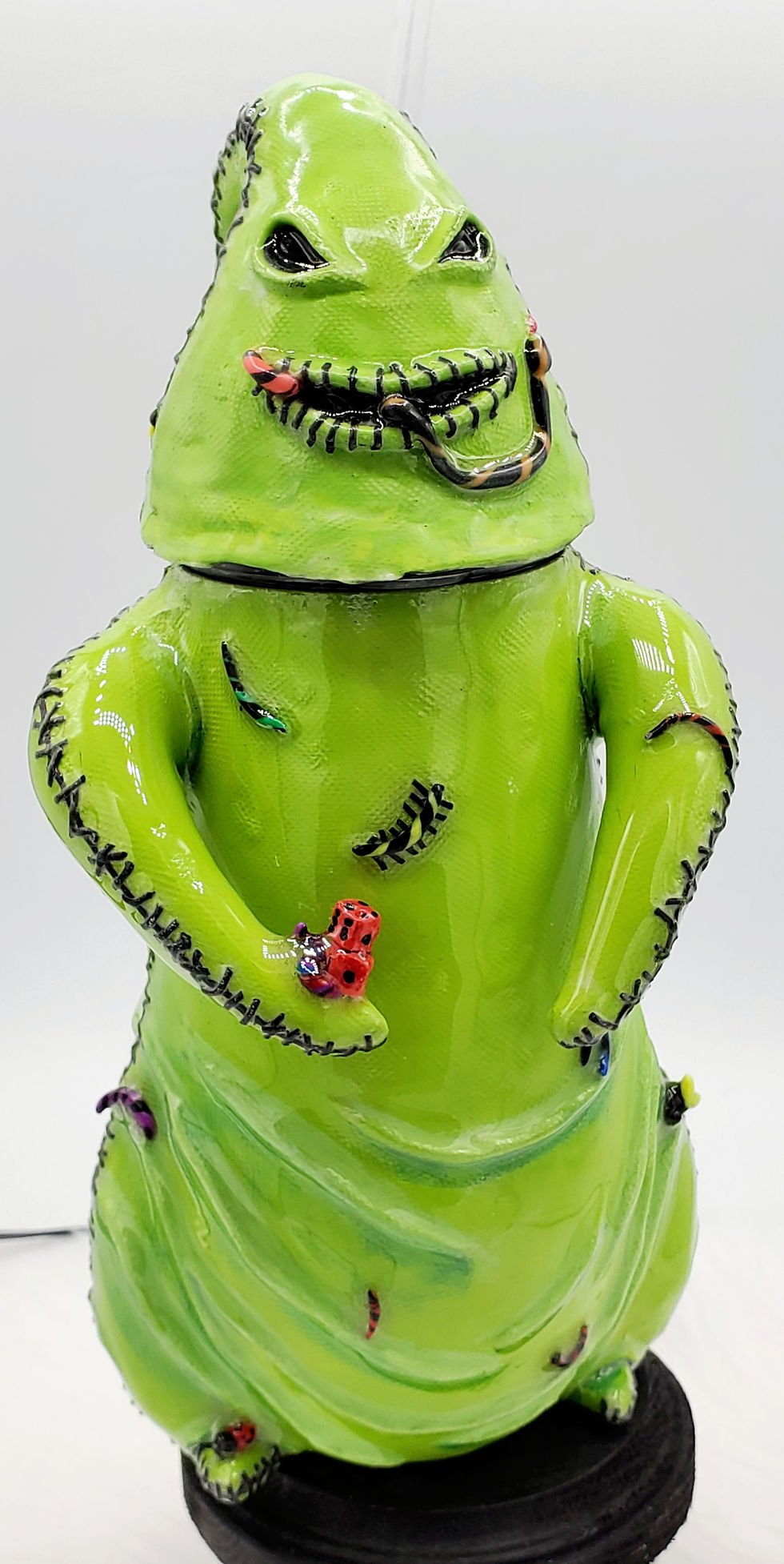 Thumbnail: 16 oz Oogie Boogie Glow-in-the-dark 3d Double Walled Stainless Steel Tumbler 