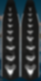 WHITE Shark Tooth Freediving Blades (Carbon Fiber)