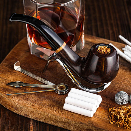 bulk tobacco pipes Whitluck's Tobacco Pipe, Handmade Wood Smoking Pipe, Perfect Beginner Pipe  Kit