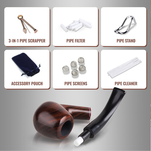 tobacco pipe accessories Accessories: Stands & Pouches Peterson Classic 1 Pipe and Accessory Pouch All colors are made from premium natural calf leather that develops a beautiful patina over time Costume Accessories Pipe Prop -