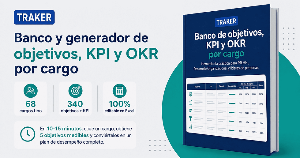 Banco y generador de objetivos, KPI y OKR por cargo