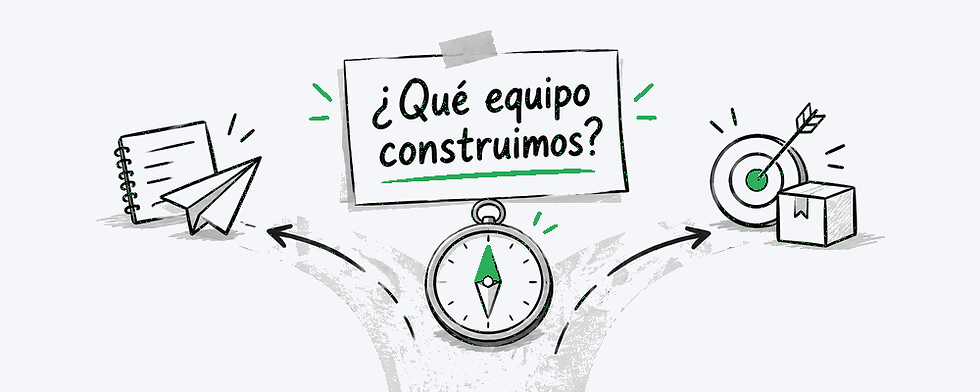 Pregunta central sobre construir un equipo que aprende o rinde.