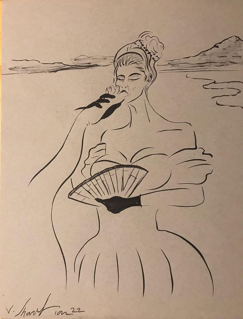 Untitled, Ink on paper , 2022