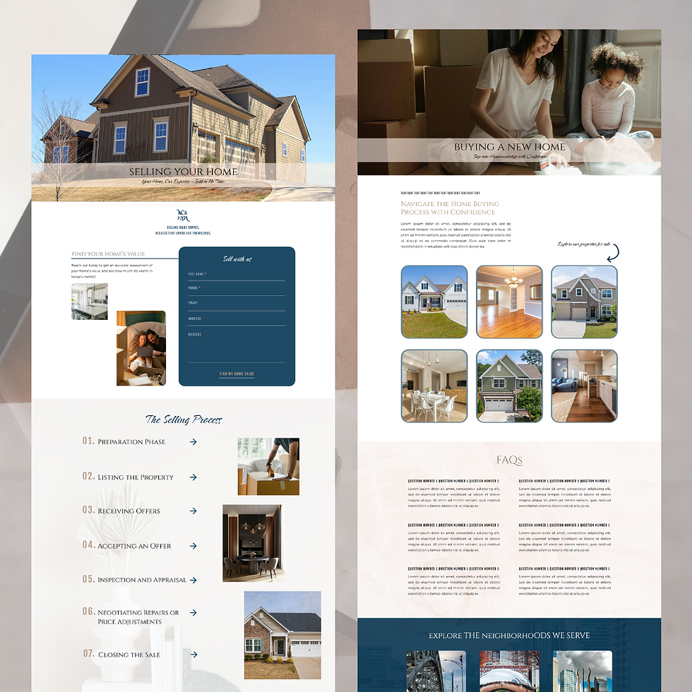 Thumbnail: Template for Real Estate Agents + Customization