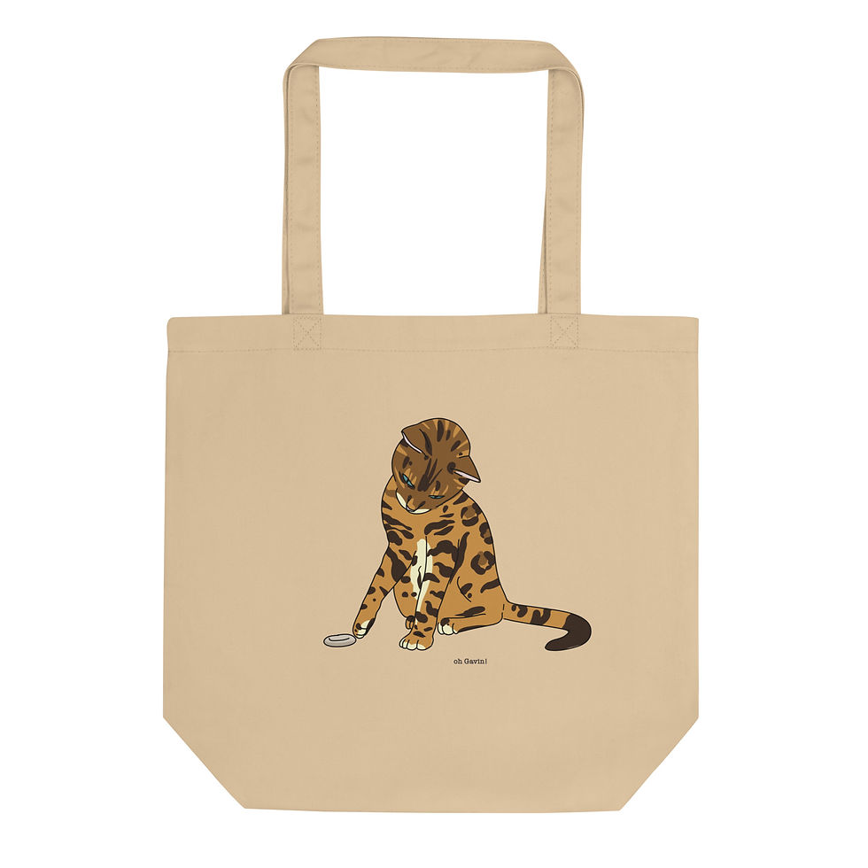 Gavin's Cat Graphic Eco Tote Bag