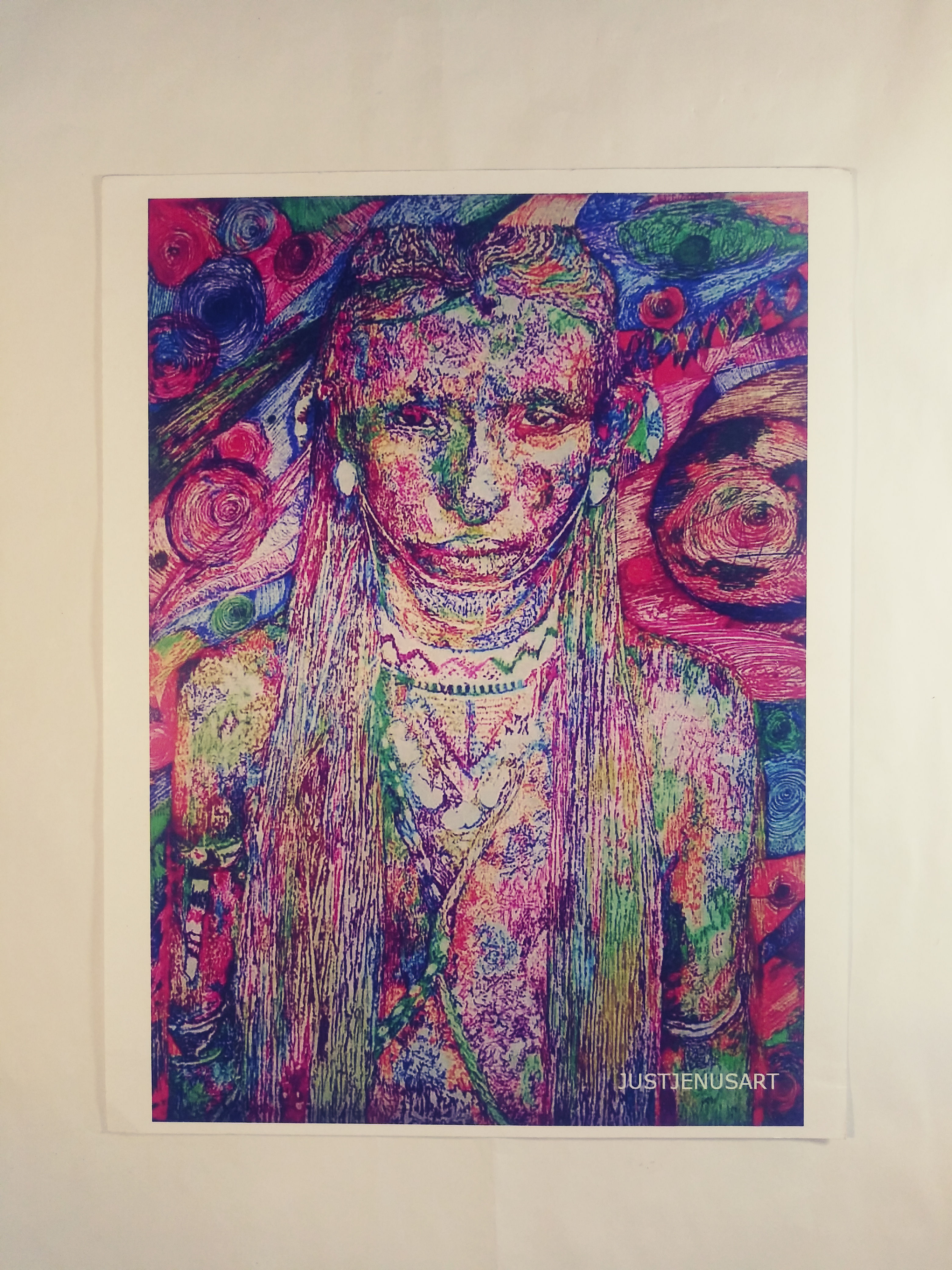 "Warrior of Color" Digital Print