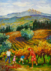 Vignes dans le Chianti
Format 33x24 cm