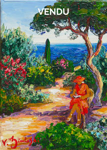 Jardin méditerranéen - Format 33x24 cm