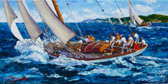 Regatta der Großsegler
Größe: 100 x 50 cm